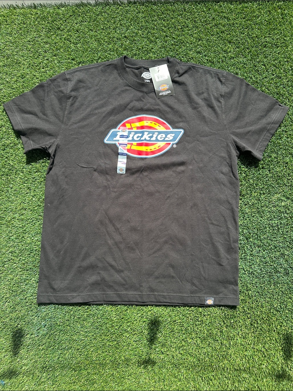 Dickies Black T-Shirt with Red & Yellow Logo